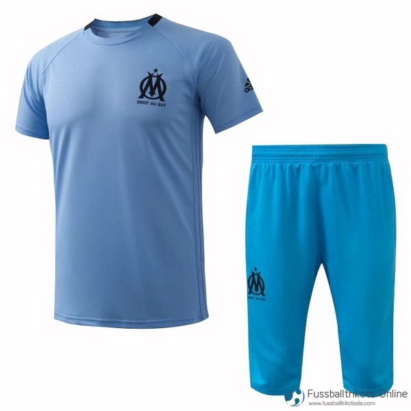 Marseille Training Shirts Set Komplett 2017-18 Blau Fussballtrikots Günstig